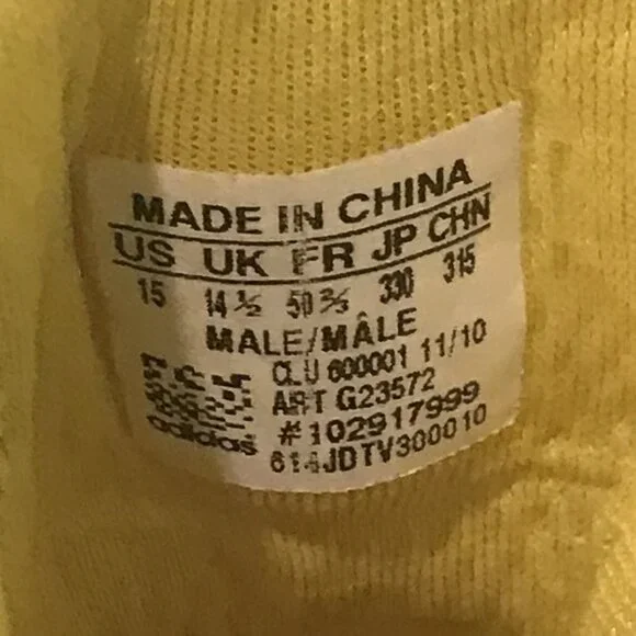 Adidas Adizero Sneakers Mens 15 Yellow Rose 1 Retro All Star Basketball Shoes - Picture 11 of 14